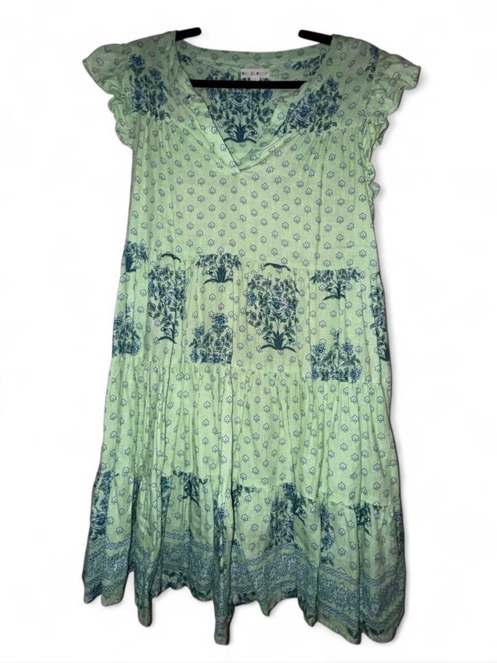 Roller Rabbit Yarrow Pippa Flutter Sleeve Linen Dress